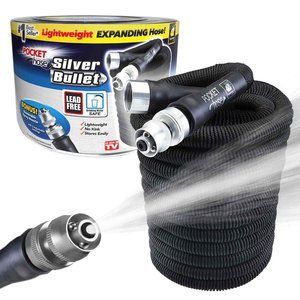 Pocket Hose Silver Bullet 25 feet Expandable Garden Hose